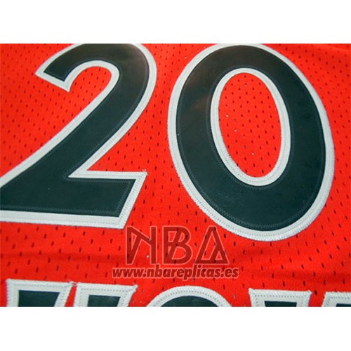 Camiseta New York Knicks Allan Houston NO 20 Retro Naranja